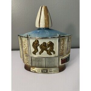 Vintage Jim Beam 1972 NFL Pro Football Hall of Fame Decanter Canton Ohio